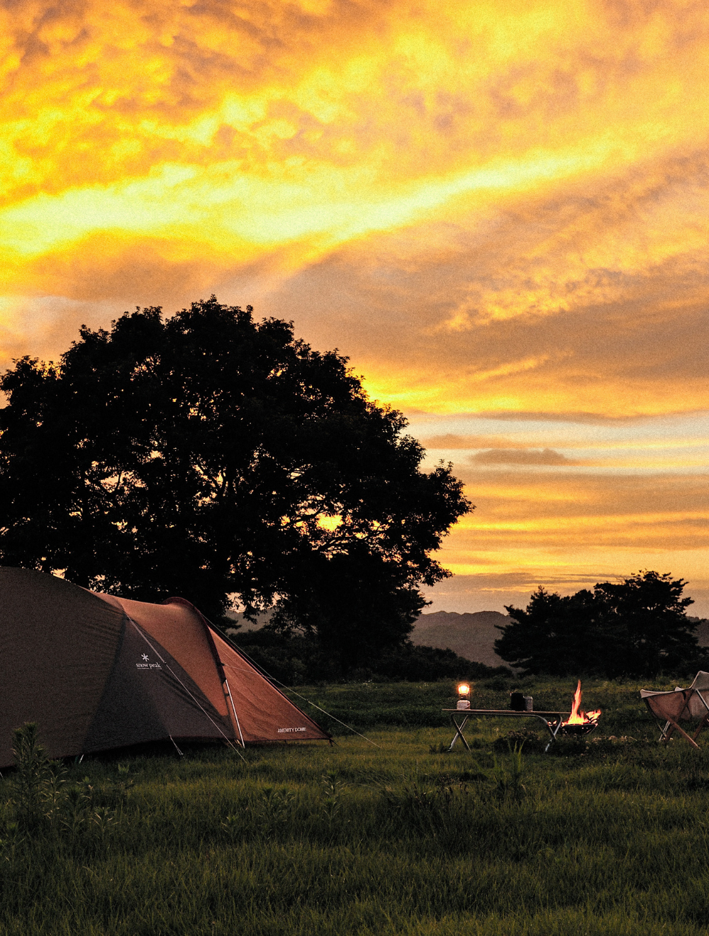 Tent camping