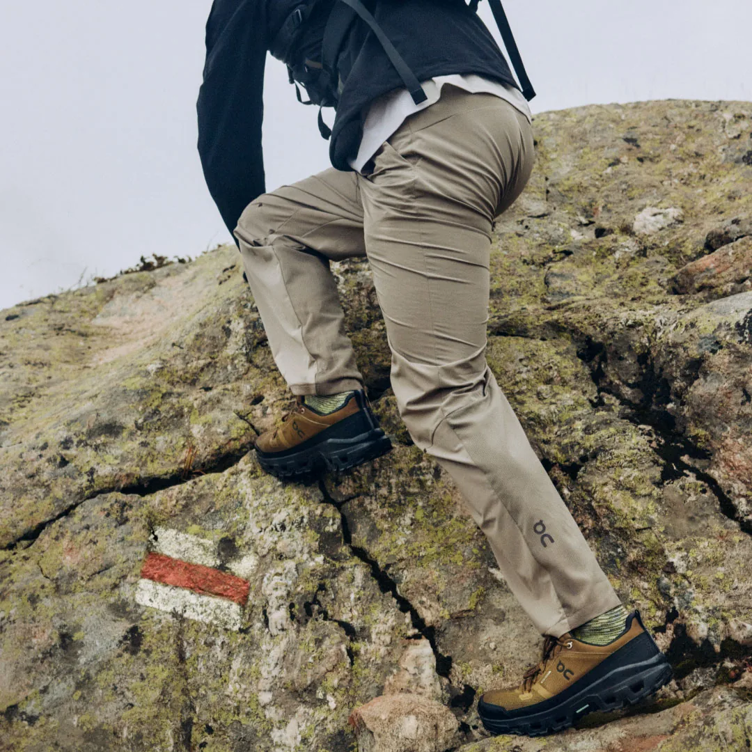 Trail shoe on rocky ground